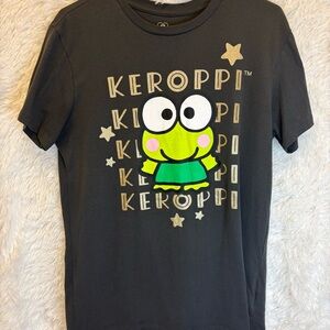 Keroppi Graphic T-Shirt | Size Medium | Dark Grey | Sanrio | 🐸